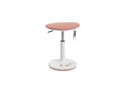 Sitness X Stool 20 von Topstar - Sitz-/ Stehhocker weiß/ rosa