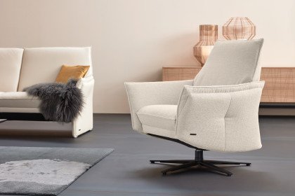 9065 von Himolla - Ledergarnitur perle