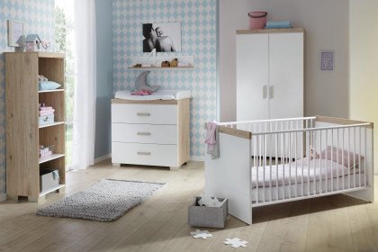 Hilja von Transland® - Babyzimmer-Set: Schrank, Bett & Wickelkommode