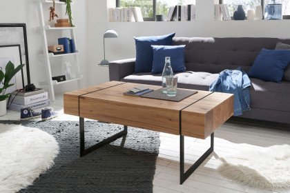 Paphos von A Better Place - Couchtisch Asteiche/ Metall schwarz matt