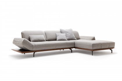 CR.420 von creation by Rolf Benz - Eckgarnitur Ausführung rechts platingrau