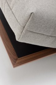 CR.420 von creation by Rolf Benz - Eckgarnitur Ausführung rechts platingrau