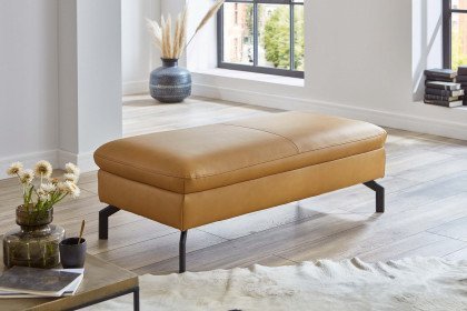 PN-EM20028 von Polinova - Ledersofa Variante rechts kurkuma