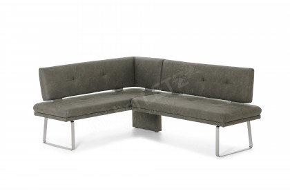 Step Two von K+W Polstermöbel - Eckbank mit Kufen in Edelstahloptik