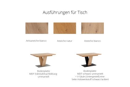 Step Two von K+W Polstermöbel - Eckbank mit Kufen in Edelstahloptik