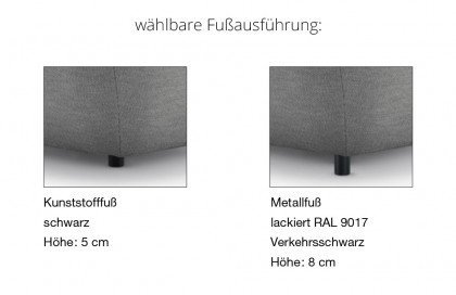 CR.480 von creation by Rolf Benz - Ecksofa links braungrau