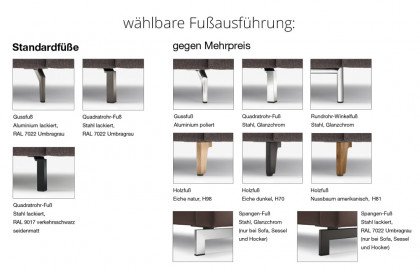 CR.450 von creation by Rolf Benz - Einzelsofa schwarzblau