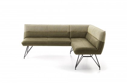 KOINOR Smile - Eckbank in Grün & Mattschwarz