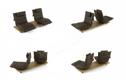 KOINOR Edit 2 - Ledersofa schoko