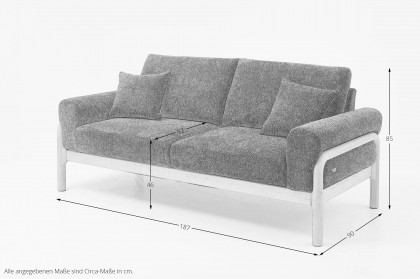 Sanremo von Schröno - Einzelsofa braun