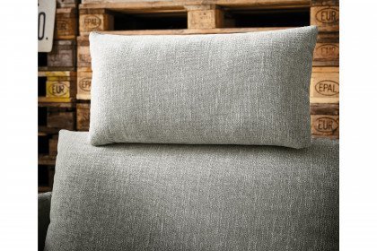 KOINOR Famous - Ecksofa Ausführung links grau