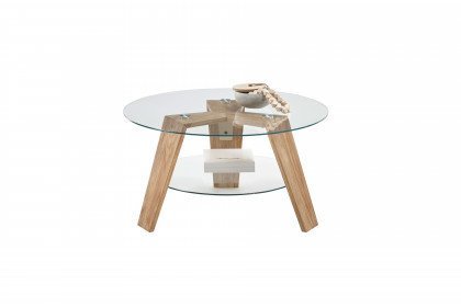 Lublin von A Better Place - Couchtisch 58685A19 aus Klarglas und Asteiche