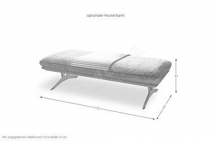 KOINOR Francis-LE22 - Wohnlandschaft Variante rechts anthrazit