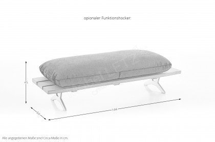 KOINOR Marilyn - hochwertige Ledergarnitur links chilli