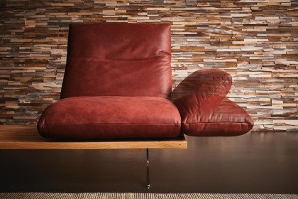 KOINOR Marilyn - hochwertige Ledergarnitur links chilli