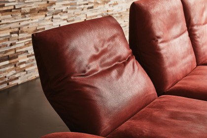 KOINOR Marilyn - hochwertige Ledergarnitur links chilli