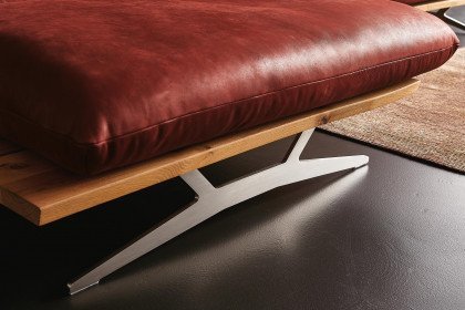 KOINOR Marilyn - hochwertige Ledergarnitur links chilli