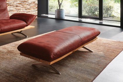 KOINOR Marilyn - hochwertige Ledergarnitur links chilli