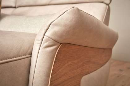 4150 von Himolla - Ledersofa Ausführung rechts elfenbein