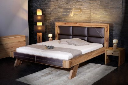 Das Neue Schweizer Bett von Sprenger - Polsterbett Anilinleder dunkelbraun