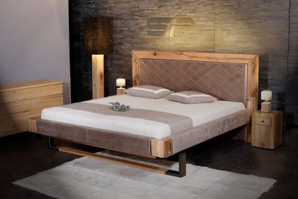 Das Neue Schweizer Bett von Sprenger - Polsterbett in Taupe