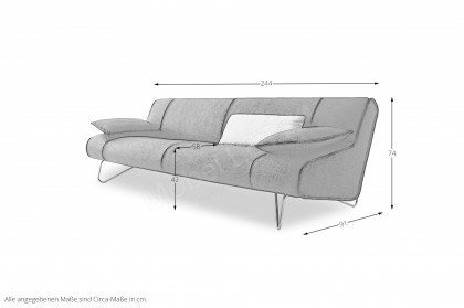 KOINOR Gismo - Ledersofa cougar