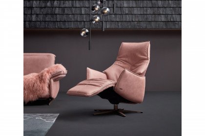 1077 von Himolla - Ledergarnitur lachs