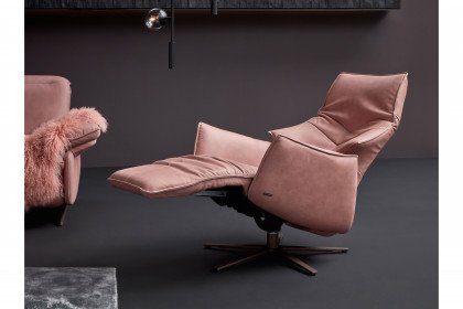 1077 von Himolla - Ledergarnitur lachs