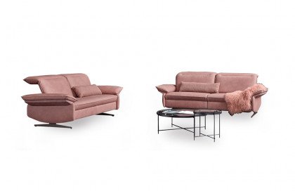 1077 von Himolla - Ledergarnitur lachs