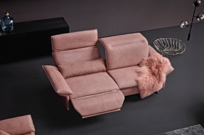 1077 von Himolla - Ledergarnitur lachs