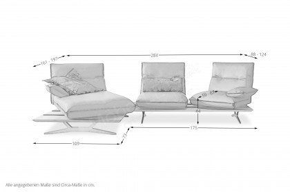 KOINOR Manson - Designersofa links safran