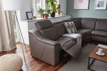 Flow von Himolla - Eckcouch rechts schlamm