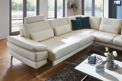 Civita von Polinova - Ledergarnitur Variante rechts white