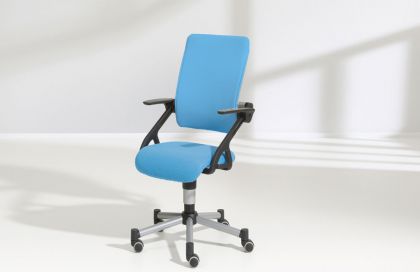 Tio von Paidi - Schreibtisch-Drehstuhl verstellbar blau