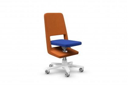 S9 von moll - Schreibtischstuhl orange/ indigo