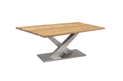 Tarvos von VALMONDO - Esstisch mit rechteckiger Tischplatte aus Massivholz