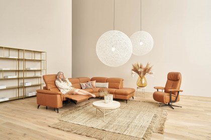 1352 von Himolla - Ledersofa Ausführung rechts bright