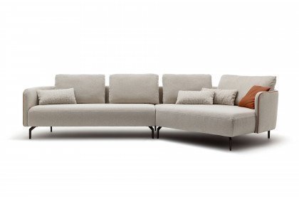 CR.470 von creation by Rolf Benz - Eckgarnitur rechts hellelfenbein