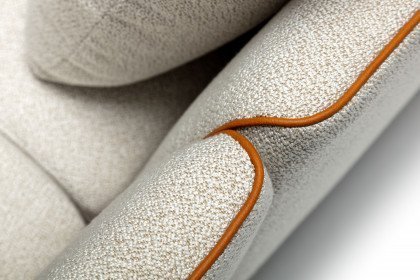 CR.470 von creation by Rolf Benz - Eckgarnitur rechts hellelfenbein