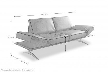 KOINOR Finero - Ledersofa shadow