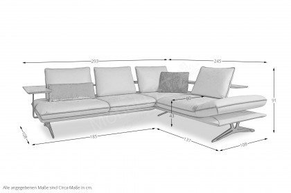 KOINOR Hendson - Polstergarnitur rechts sun