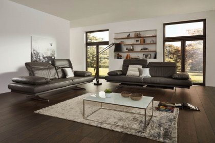 1810 von Himolla - Leder-Ensemble zinn