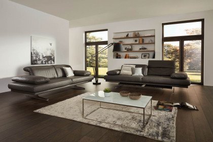 1810 von Himolla - Leder-Ensemble zinn