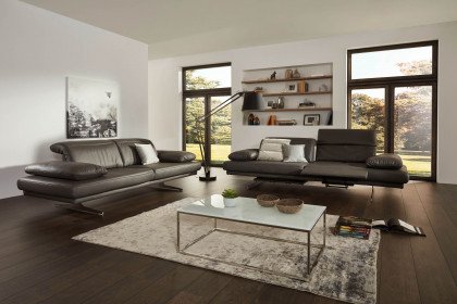 1810 von Himolla - Leder-Ensemble zinn