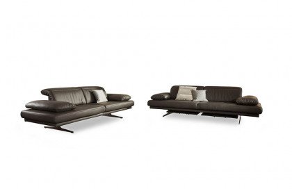 1810 von Himolla - Leder-Ensemble zinn