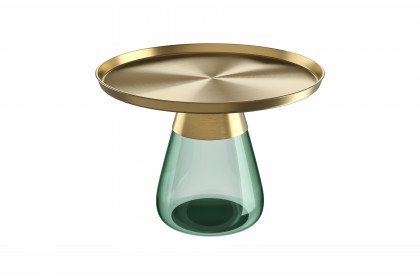 Drop von Akante - Beistelltisch​​​​​​​ Flaschenglas & Stahl bronze