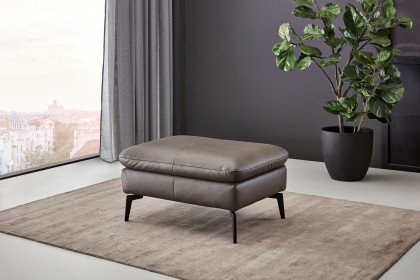 PN-IN23099 von Polinova - Ledersofa Ausführung links greystone