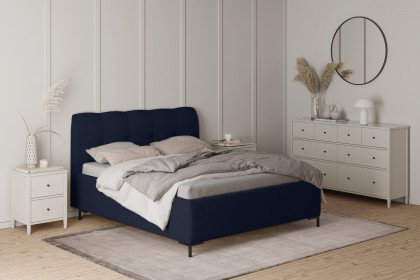 Polsterbett 600 von Skandinavische Möbel - Polsterbett Kylie 180 dunkelblau