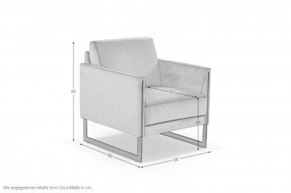 Coco von Calia Italia - Sessel visone