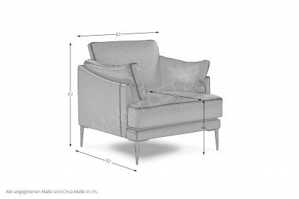 Fleur von Calia Italia - Ruhesessel oceano